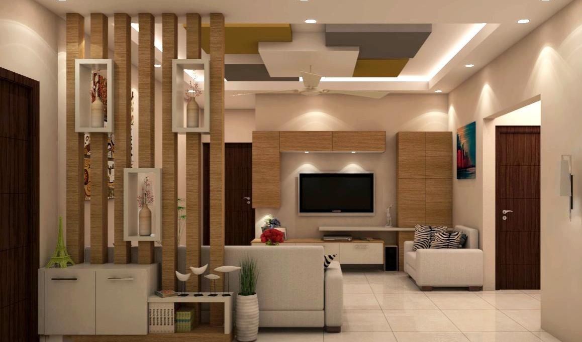 Living Room & TV Unit — living room interior design in Chennai